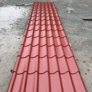 Takplåt Solstad mörkröd